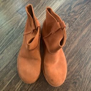 Orange Ankle UGG Boots